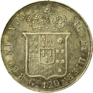 Taliansko, Sicílske kráľovstvo, Ferdinand II., 120 granov, 1855 (597)