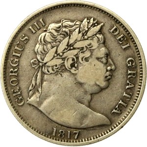 Royaume-Uni, 1/2 couronne, 1817, Londres (607)