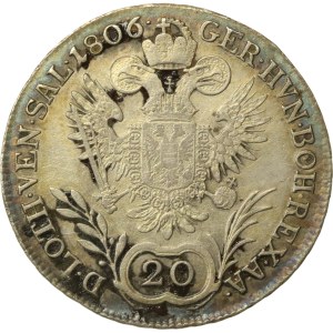Autriche, 20 kreuzer de 1806, A Vienne (619)