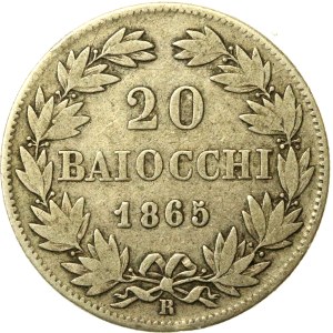 Vatikán (Cirkevný štát), 20 baiocchi, 1865, Rím (620)