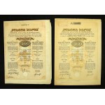 Polska Nafta S.A. 500 marks, set of 2 shares: 2nd (1920) and 3rd (1921) issues (341)