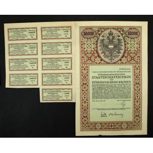 Impero austro-ungarico, buono di Stato da 50.000 corone, 1916 (374)