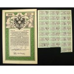 Austria-Hungary, VI 5.5% War Loan 1916, 100 crowns and 200 crowns. Total: 2 pieces. (381)