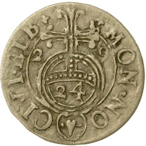 Gustav II Adolf, 1.5-raki coin, 1629, Elbląg (767)