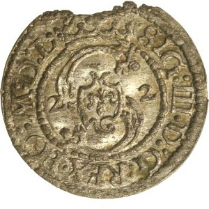 Sigismund III Vasa, Szeląg, 1622, Vilnius—rare (770)