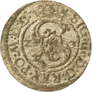 Sigismund III Vasa, 16Z3 Wadwicz shilling, Vilnius PO M D L. Rare (772)