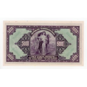 Czechoslovakia, 5,000 korunas, 1920 C - SPECIMEN (415)