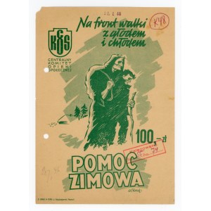 Příspěvek na boj proti hladu a zimě, 100 zlotých, 1946 (827)