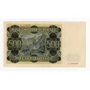 GG, 500 zlotých 1940 B (873)