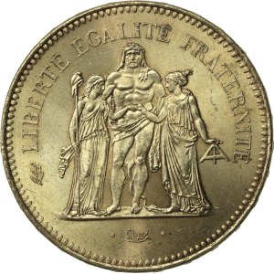 Francja, V Republika, 50 franków 1975 (879)