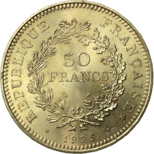 Francja, V Republika, 50 franków 1975 (879)