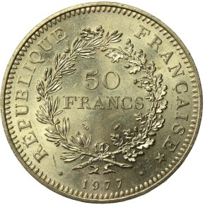 France, Fifth Republic, 50 francs, 1977 (881)