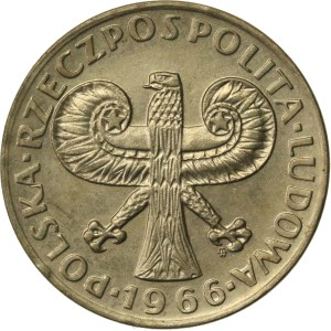 People's Republic of Poland, 10 zlotych, 1966, Little Column (888)
