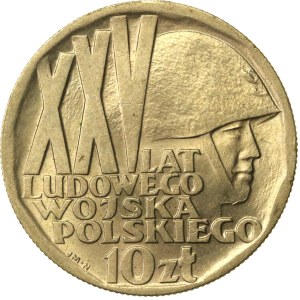 People's Republic of Poland, 10 zlotych, 1968, 25th Anniversary of the Polish People's Army (898)
