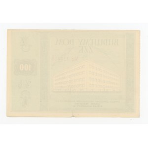 Donation for the Construction of the ZZK House, 100 zlotych (986)