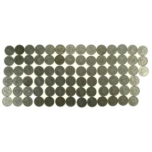 Second Polish Republic, 1 zloty set from 1929. Total: 81 pieces (910)