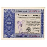 37 Polish State Class Lottery, Poznań 1936 B (999)