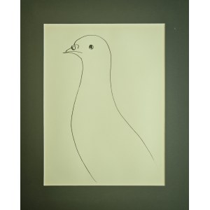 Pablo Picasso (1881-1973), Gołąbek z cyklu 40 dessins de Picasso en marge du Buffon, 1957