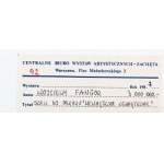 Wojciech Fangor, SZKIC DO OBRAZU „WEWNĘTRZNE ZEWNĘTRZNE“, 1987