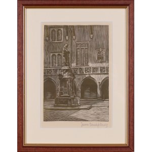 Janusz BENEDYKTOWICZ (1918–2001), Courtyard of Collegium Maius