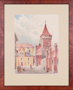 Juliusz KOSSAK (1824 - 1899), Stanisław TONDOS (1854 - 1917), Muzeum Książąt Czartoryskich w Krakowie z serii „Klejnoty miasta Krakowa”, 1886