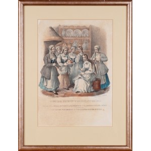 Jan LEWICKI (1795–1871), An Evening with Young Women in the Vicinity of Minsk
