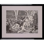 wg - Jan MATEJKO (1838 - 1893), Józef CHOLEWIŃSKI, Zamach w Rogoźnie 1876 na Króla Przemysława II, z „Album Jana Matejki”, 1873-1876