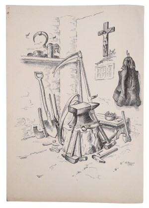 Stanisław PRAUSS (1902-1967), W kuźni, 1946