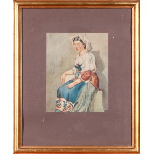 Unknown Painter (19th century), Woman in Folk Costume