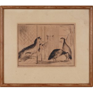 Artist UNKNOWN, Polish, 20th century, Foxes and Turkeys