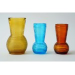 Set of 3 Glass Vases - Rings - HSG Prądniczanka
