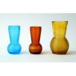 Set of 3 Glass Vases - Rings - HSG Prądniczanka