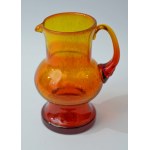 Glass Jug - HS Sudety - Zbigniew Horbowy - Antico Glass - Damaged, starting at 1 zł!