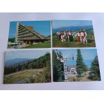 SET OF 9 POSTCARDS: SILESIAN BESKIDS, USTROŃ, KONIAKÓW, SKRZYCZNE, WISŁA, JASZOWIEC, KAW