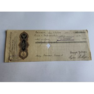 OFFICIAL PROMISSORY NOTE PROMISSORY NOTE FORM WARSAW, ŻYWIEC, 1931, STAMP