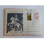 ENVELOPE FEATURING THE MONUMENT TO JAN III SOBIESKI, WARSAW, 1987. STAMP AND POSTMARK