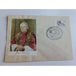JOHN PAUL II ENVELOPE, 1981—STAMP AND POSTMARK