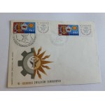 ENVELOPE FROM THE 6TH TRADE UNION CONGRESS, 1967. STAMP, POSTMARK