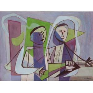 Henryk Stażewski (1894, Warsaw – 1988, Warsaw), Two Musicians, ca. 1950