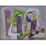 Henryk Stażewski (1894, Warsaw – 1988, Warsaw), Two Musicians, ca. 1950