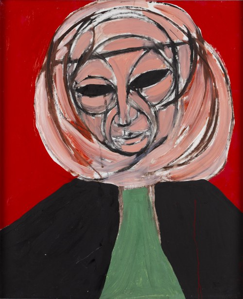 Marek Oberländer (1922 Szczerzec koło Lwowa - 1978 Nicea), Portret, 1948