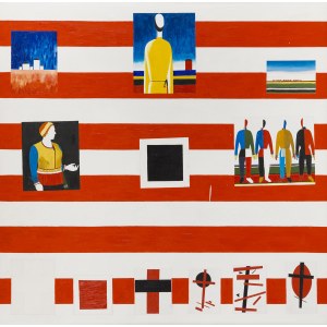 Włodzimierz Pawlak (b. 1957, Korytów near Żyrardów), Keys to Malevich No. 1, 1995