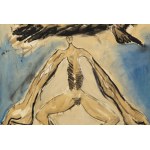 Ryszard Woźniak (b. 1956, Białystok), Man as Mountain, Man as Cloud (self-portrait with Ryszard Grzyb), 1984