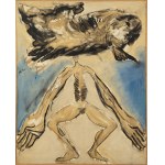 Ryszard Woźniak (b. 1956, Białystok), Man as Mountain, Man as Cloud (self-portrait with Ryszard Grzyb), 1984