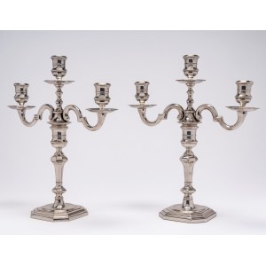 Pair of candlesticks, Italy, Florence, second half of the 20th century