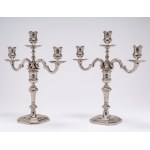 Pair of candlesticks, Italy, Florence, second half of the 20th century
