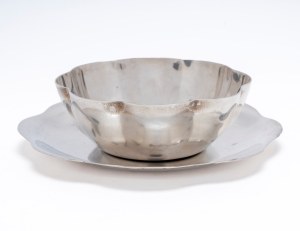 Set of twelve bowls with saucers, Egypt, mid-20th century