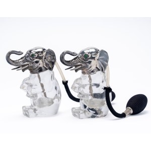 Pair of perfume bottles, United States, mid-20th century