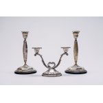 Set of three candlesticks, Italy, mid-20th century