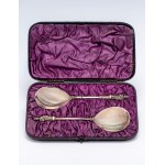 Pair of baptism spoons, England, London, 1882/83